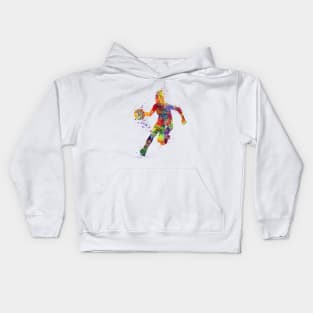 Basketball Girl Player Watercolor Sports Gift Kids Hoodie